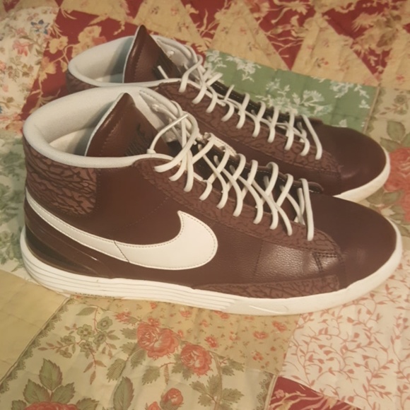 nike blazer brown leather